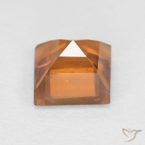 Granato hessonite Arancio giallastro naturale da 0.94 ct, Quadrato, VS