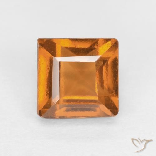 1.07ct Naturale Marrone arancio Granato hessonite, Quadrato, VS