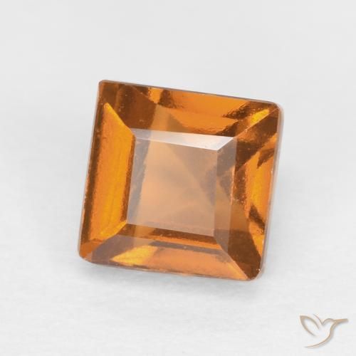 Granato hessonite Marrone arancio naturale da 1.07 ct, Quadrato, VS