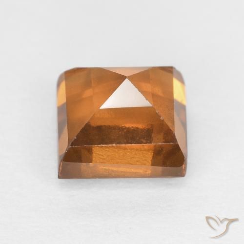 Granato hessonite Marrone arancio naturale da 1.07 ct, Quadrato, VS
