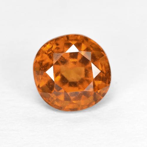 Granato essonite naturale arancione da 1,15 ct, taglio rotondo, VS
