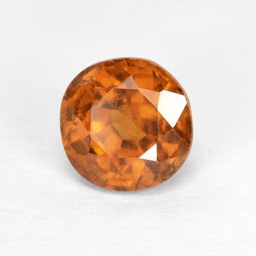 Granato essonite naturale arancione da 1,15 ct, taglio rotondo, VS