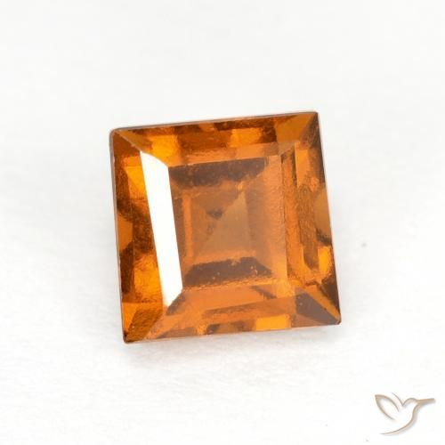 Granato hessonite Marrone arancio naturale da 1.00 ct, Quadrato, VS