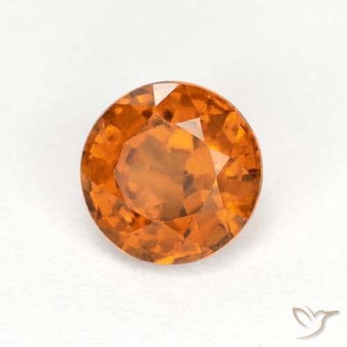 Granato hessonite Arancione scuro naturale da 1.04 ct, Rotondo, VS
