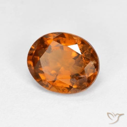 Granato hessonite Arancione scuro naturale da 1.97 ct, Ovale, VS-SI