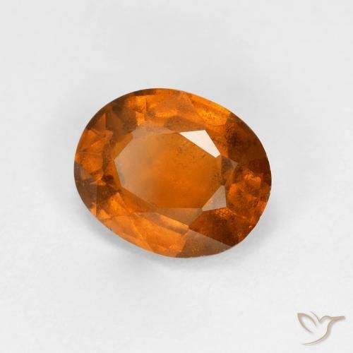 Granato hessonite Arancio medio-scuro naturale da 1.92 ct, Ovale, VS-SI