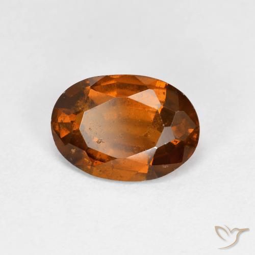 Granato hessonite Arancione scuro naturale da 1.79 ct, Ovale, VS-SI