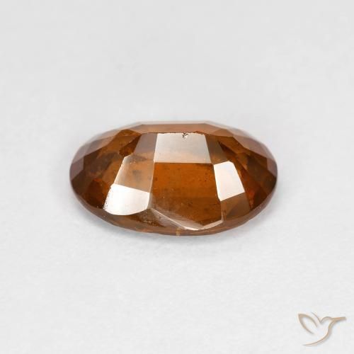 Granato hessonite Arancione scuro naturale da 1.79 ct, Ovale, VS-SI