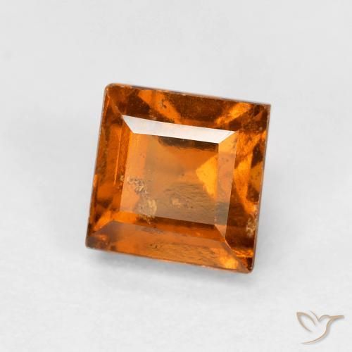 Granato hessonite Arancio medio-scuro naturale da 1.08 ct, Quadrato, VS-SI