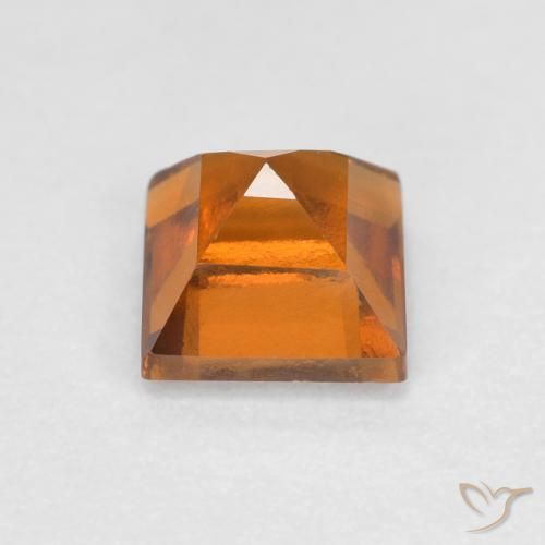 Granato hessonite Arancio medio-scuro naturale da 0.97 ct, Quadrato, VS