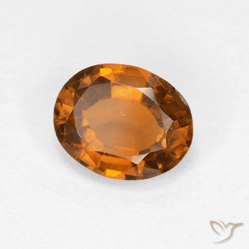 Granato hessonite Arancio Medio naturale da 1.24 ct, Ovale, VS