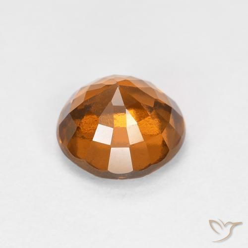 Granato hessonite Arancio Medio naturale da 0.94 ct, Rotondo, VS