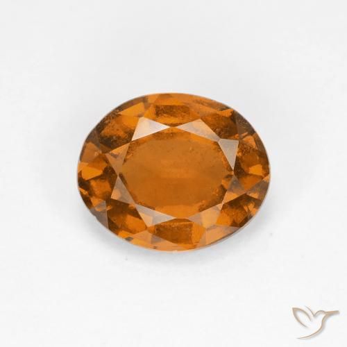 1.52ct Naturale Arancio Medio Granato hessonite, Ovale, VS