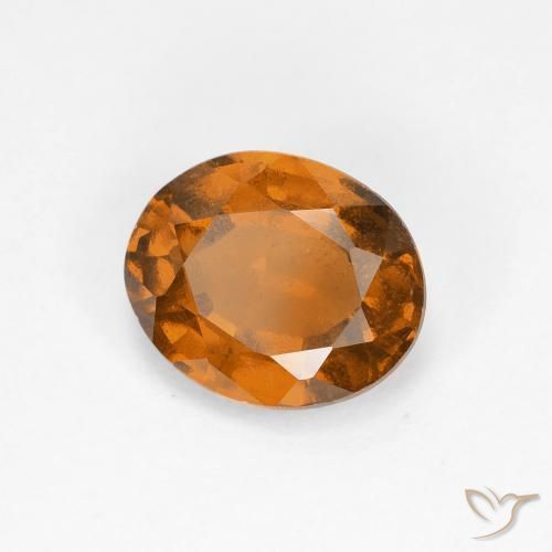 Granato hessonite Arancio Medio naturale da 1.52 ct, Ovale, VS