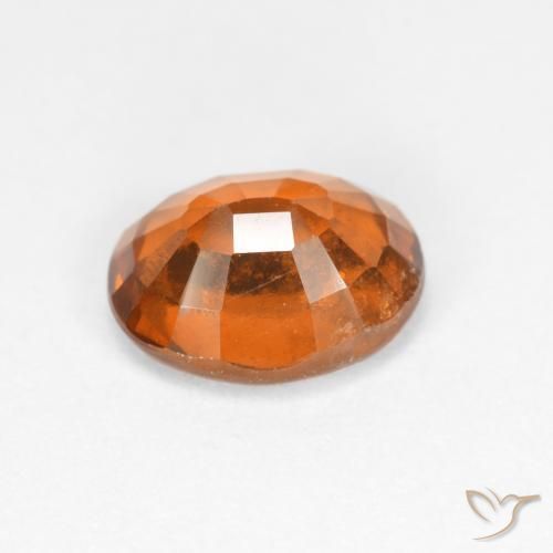 Granato hessonite Arancione scuro naturale da 1.86 ct, Ovale, VS