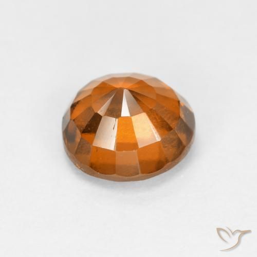 Granato hessonite Arancio Medio naturale da 1.18 ct, Rotondo, VS