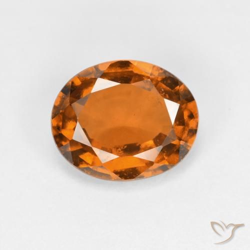 2.03ct Naturale Arancio giallastro Granato hessonite, Ovale, VS