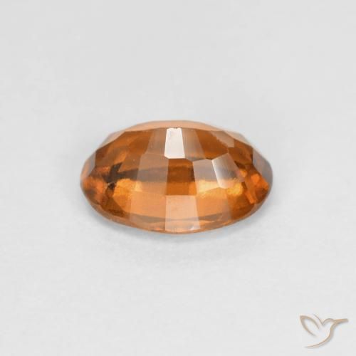 Granato hessonite Arancione scuro naturale da 0.83 ct, Ovale, VS