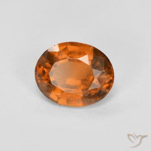 Granato hessonite Arancio Medio naturale da 0.83 ct, Ovale, VS