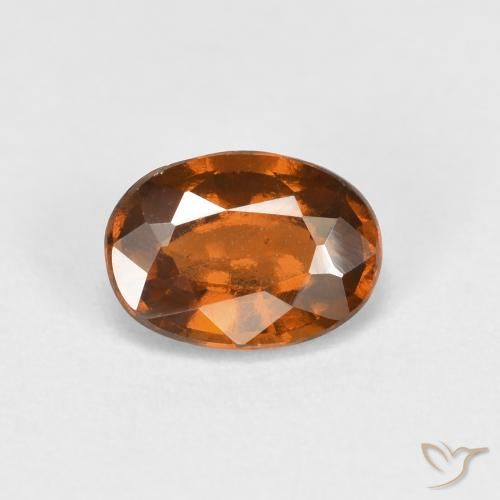 0.92ct Naturale Arancio medio-scuro Granato hessonite, Ovale, VS