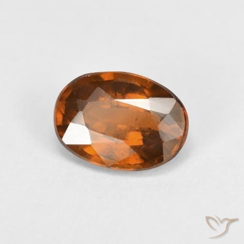 Granato hessonite Arancio medio-scuro naturale da 0.92 ct, Ovale, VS