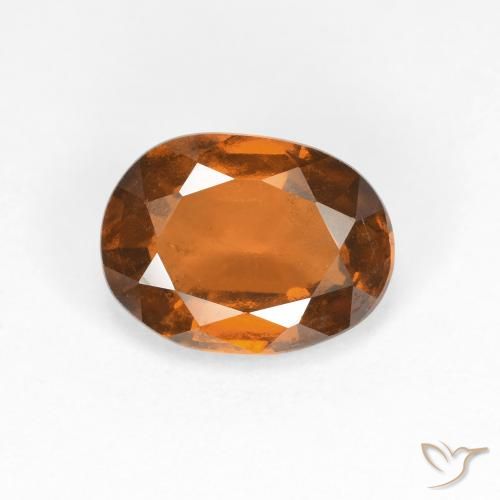 2.02ct Naturale Arancio medio-scuro Granato hessonite, Ovale, VS