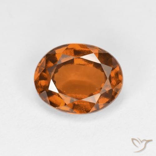 1.78ct Naturale Arancio Medio Granato hessonite, Ovale, VS