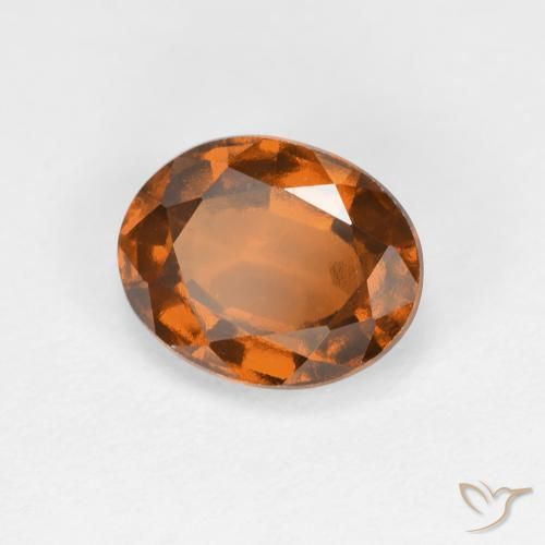 Granato hessonite Arancio Medio naturale da 1.78 ct, Ovale, VS