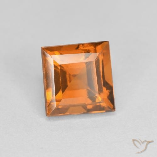 Granato hessonite Arancio Medio naturale da 1.48 ct, Quadrato, VS