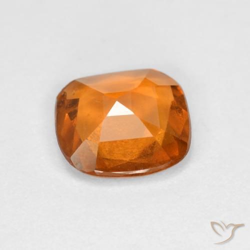 Granato hessonite Arancione scuro naturale da 1.31 ct, Cuscino, VS