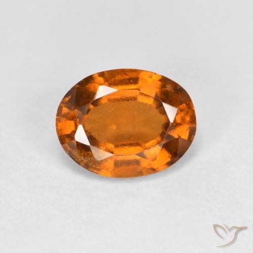 1.27ct Naturale Arancio Medio Granato hessonite, Ovale, VS
