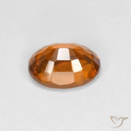 Granato hessonite Arancio Medio naturale da 1.27 ct, Ovale, VS