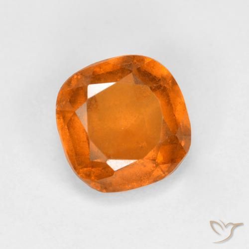 Granato hessonite Arancio Medio naturale da 1.19 ct, Cuscino, VS