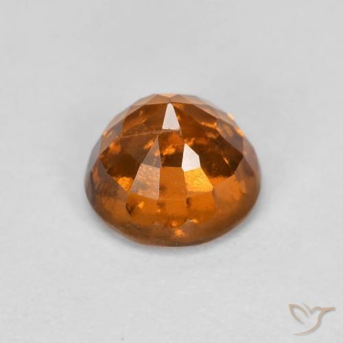 Granato hessonite Arancio Medio naturale da 1.02 ct, Rotondo, VS