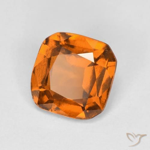 Granato hessonite Arancio giallastro naturale da 1.38 ct, Ottagonale / Taglio smeraldo, VS