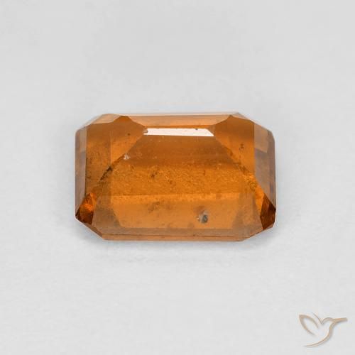 Granato hessonite Arancio Medio naturale da 1.74 ct, Ottagonale / Taglio smeraldo, VS
