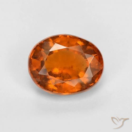 2.07ct Naturale Arancio medio-scuro Granato hessonite, Ovale, VS