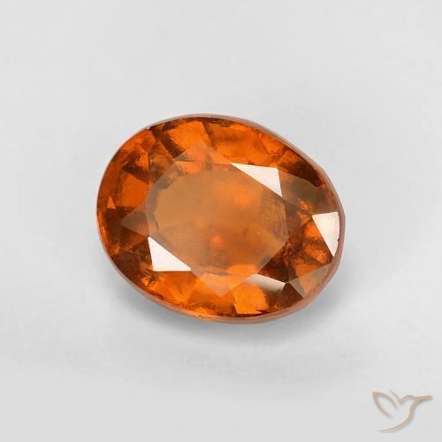 Granato hessonite Arancio medio-scuro naturale da 2.07 ct, Ovale, VS