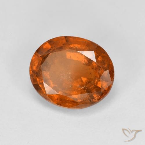 Granato hessonite Arancio Medio naturale da 2.25 ct, Ovale, VS