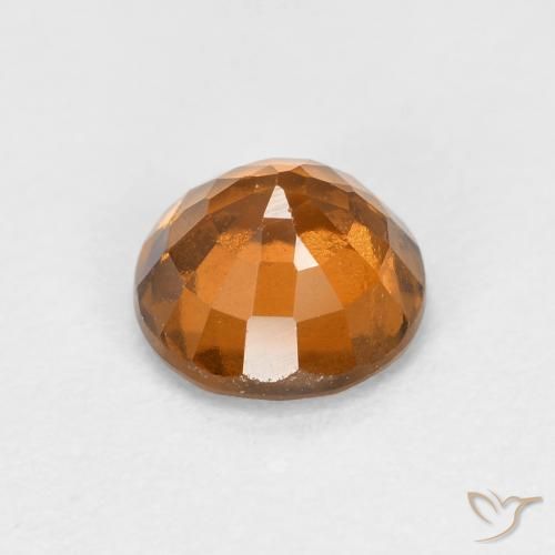 Granato hessonite Arancio giallastro naturale da 1.15 ct, Rotondo, VS