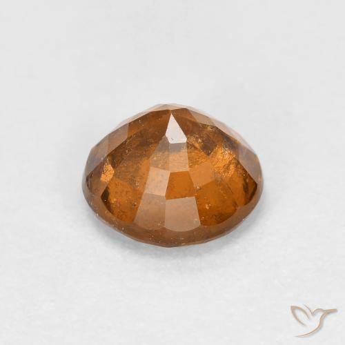 Granato hessonite Arancio Terra naturale da 1.05 ct, Rotondo, VS