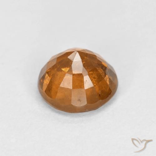 Granato hessonite Arancio Terra naturale da 1.00 ct, Rotondo, VS