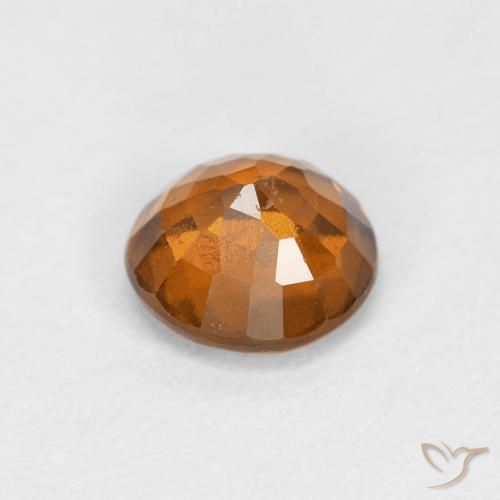 Granato hessonite Arancio Medio naturale da 0.89 ct, Rotondo, VS