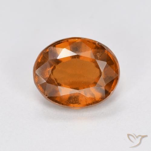 1.83ct Naturale Arancio medio-scuro Granato hessonite, Ovale, VS