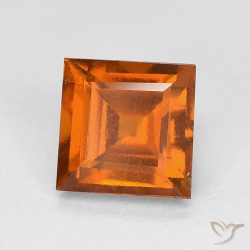 Granato hessonite Arancio medio-scuro naturale da 2.04 ct, Quadrato, VS