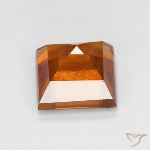 Granato hessonite Arancio medio-scuro naturale da 2.04 ct, Quadrato, VS