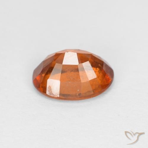 Granato hessonite Arancione scuro naturale da 1.24 ct, Ovale, VS
