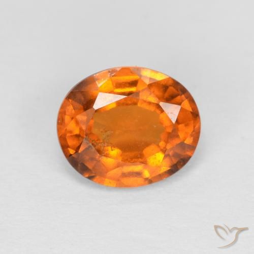 Granato hessonite Arancio Medio naturale da 1.46 ct, Ovale, VS