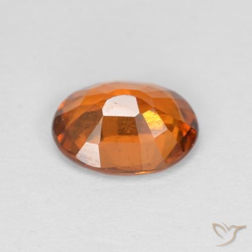 Granato hessonite Arancio giallastro naturale da 1.51 ct, Ovale, VVS-VS