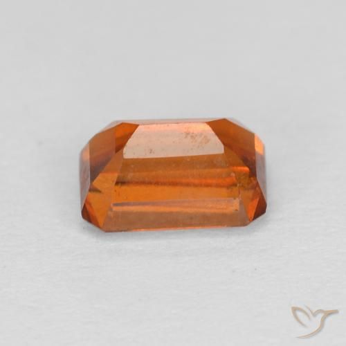 Granato hessonite Arancione scuro naturale da 1.21 ct, Ottagonale / Taglio smeraldo, VVS-VS